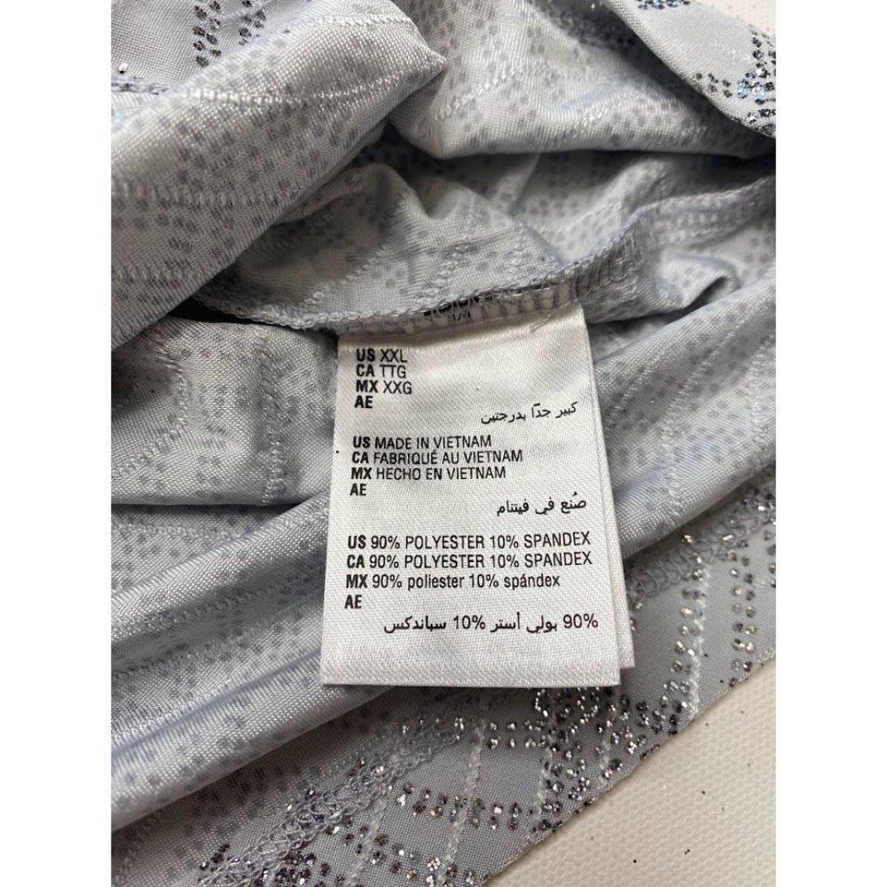 Jm Collection Blouse Top Xxl 2xl Gray Silver Women's Glitter Sparkle New — image 6 of 7